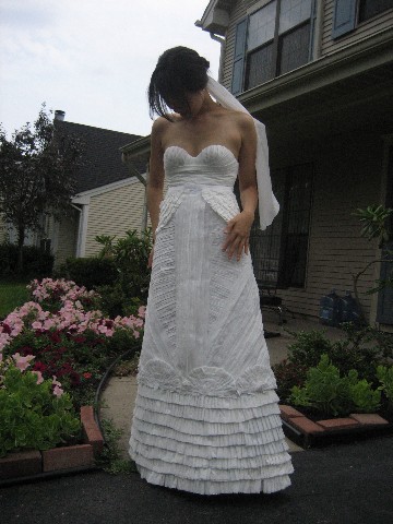 Toilet Paper Wedding Dress