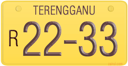 Malaysia Licence Plate