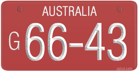 Malaysia Licence Plate