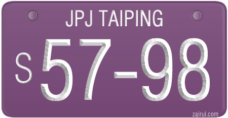 Malaysia Licence Plate
